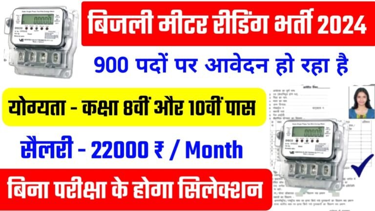 Bijli Meter Reader Vacancy 2024