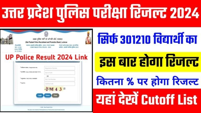 UP Police Constable Result 2024 Check