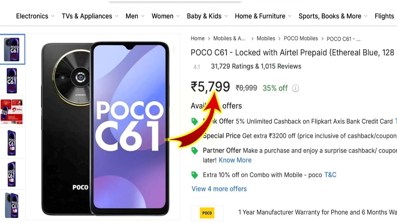 POCO C61 Smartphone